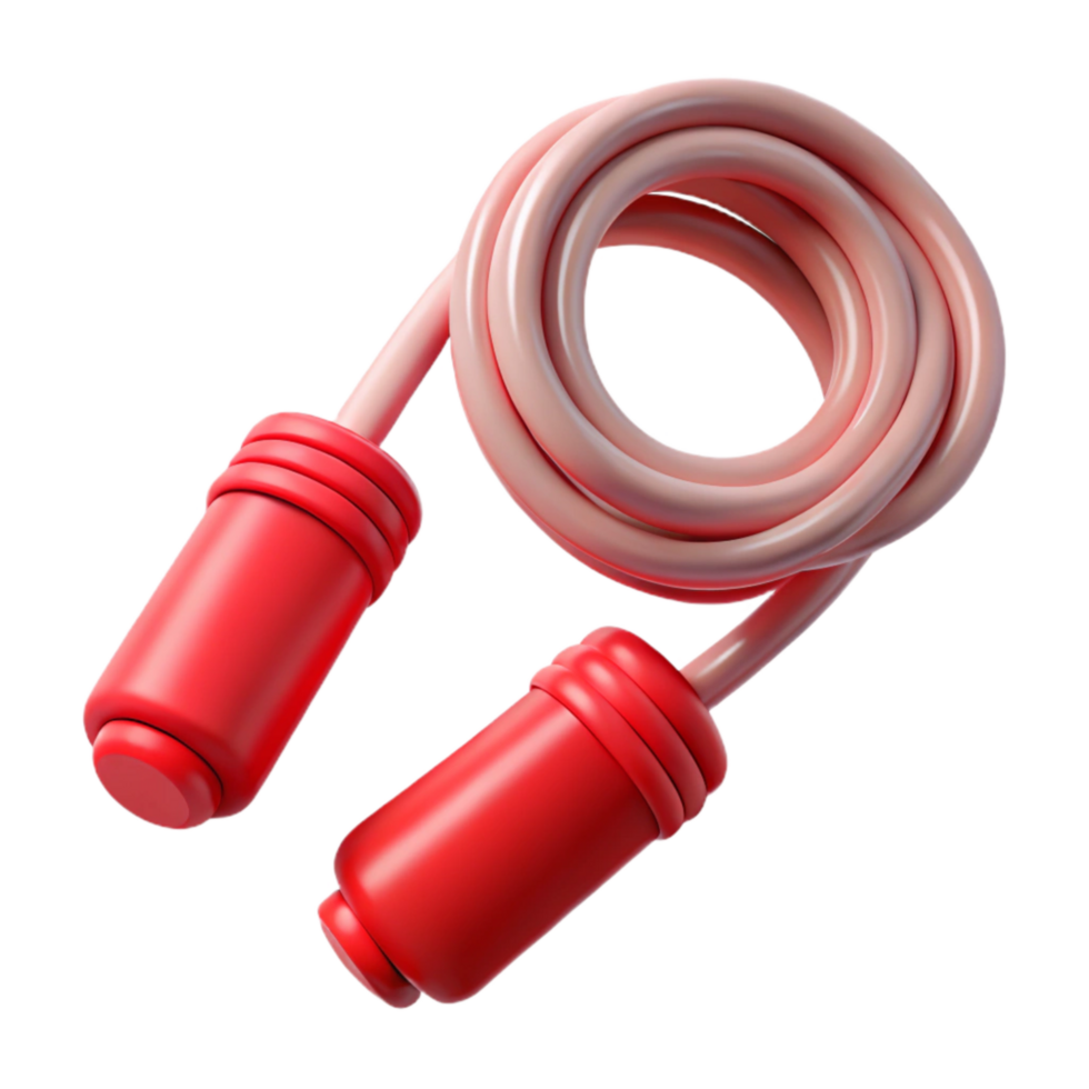 dramatic rustic Jump Rope Red Handles Transparent Cutout authentic png