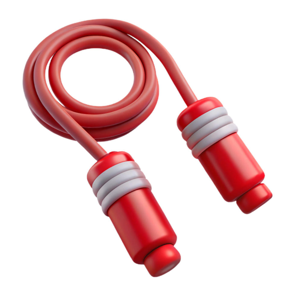 beautiful minimalist Jump Rope Red Handles Transparent Cutout professional png