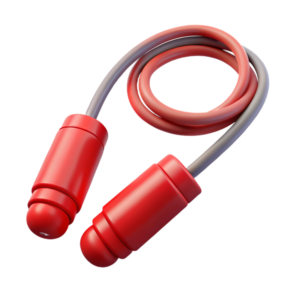 wonderful rustic Jump Rope Red Handles Transparent Cutout detailed png
