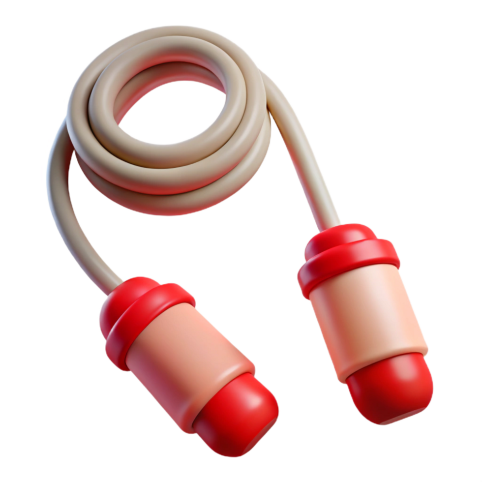 impressive modern Jump Rope Red Handles Transparent Cutout premium png