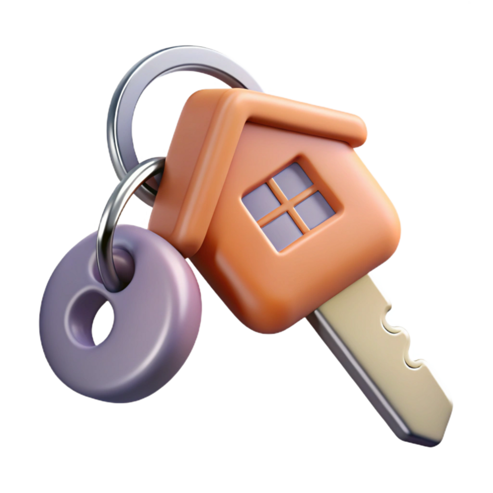 dramatic traditional Key to New House Transparent Background professional png