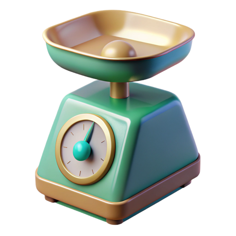 wonderful traditional Kitchen Scale Digital Readout Isolated 4K png
