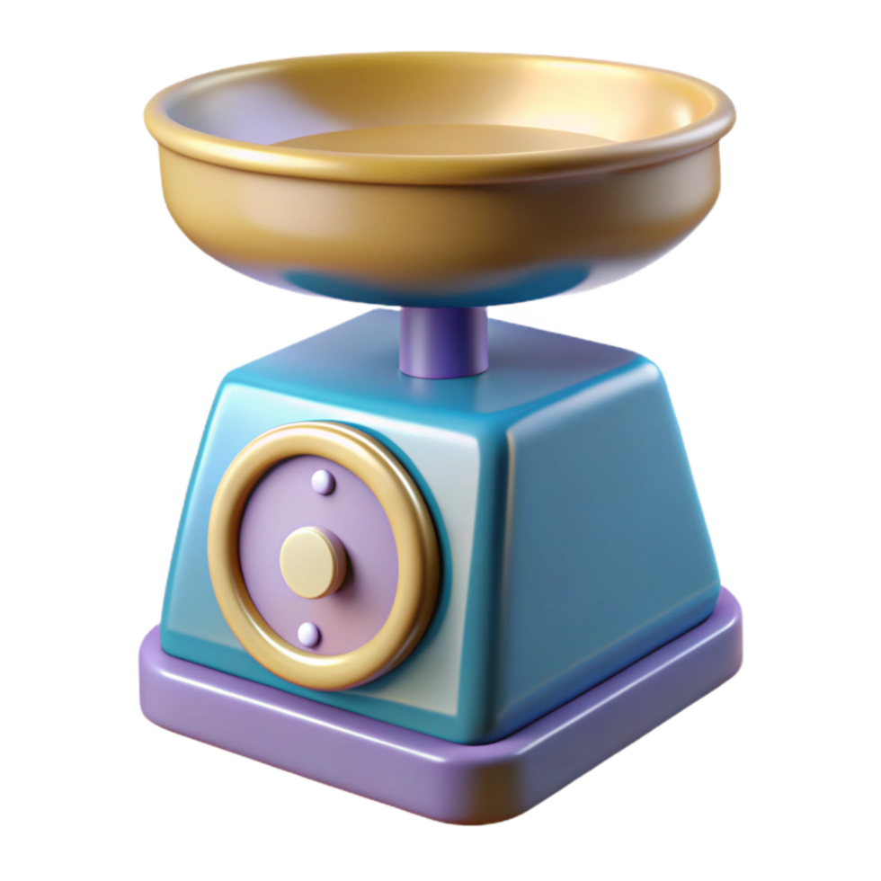 magnificent abstract Kitchen Scale Isolated on Transparent Background original png