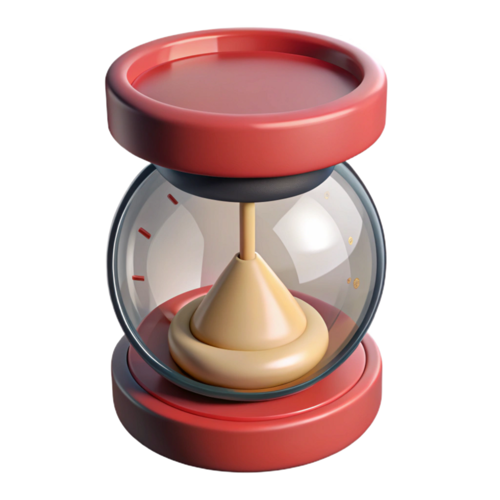 vibrant contemporary Kitchen Timer Side View Transparent Background exclusive png