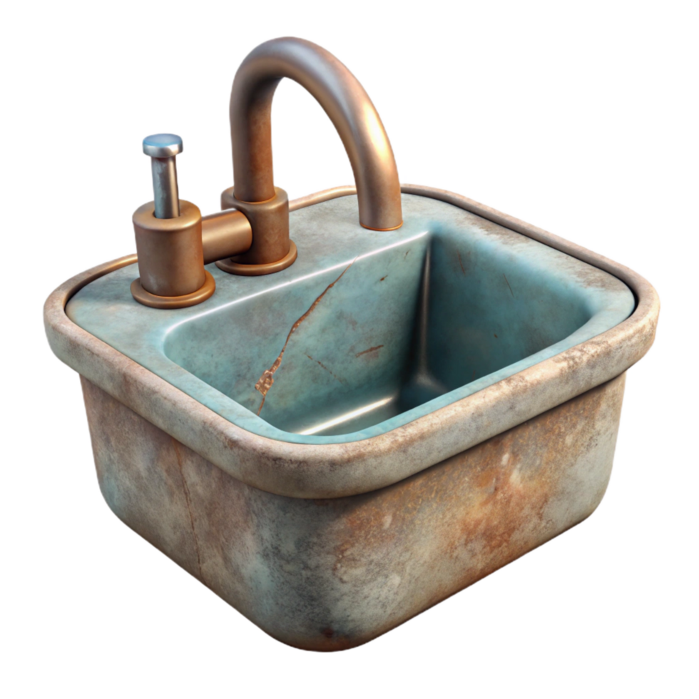 elegant artistic Kitchen Sink Cutout with Faucet high quality png