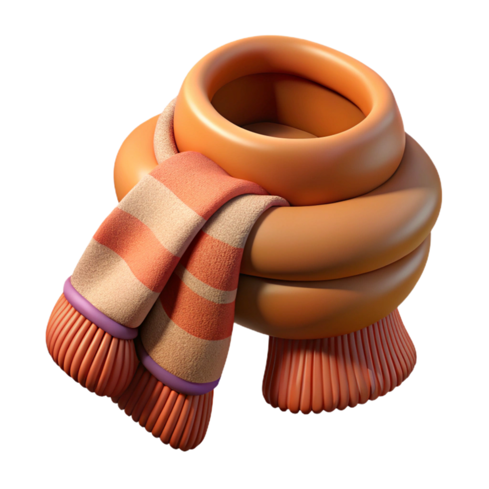 wonderful rustic Knitted Wool Scarf with Fringe Detail Transparent Element high resolution png