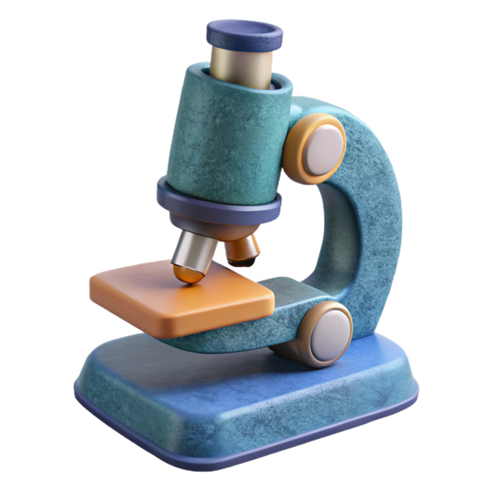 magnificent creative Laboratory Microscope Front View Isolated original png