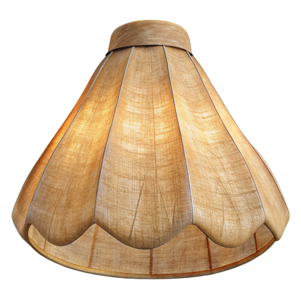 wonderful abstract Lamp Shade Fabric Beige Transparent Background authentic png