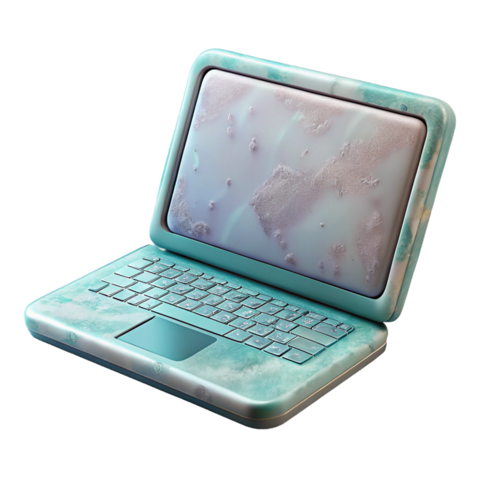 extraordinary creative Laptop Skin Design Isolated professional png