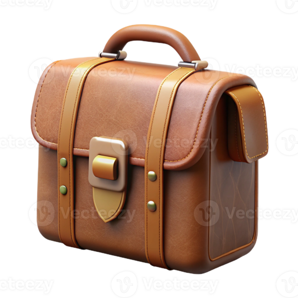 stunning contemporary Leather Briefcase Top Handle Transparent Background authentic png
