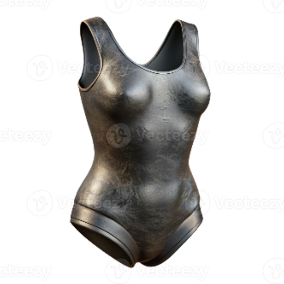 elegant modern Leotard Black Color Transparent Background premium png