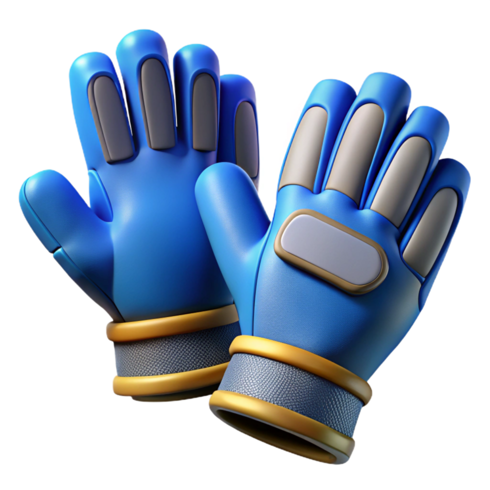 wonderful modern Lifting Gloves Neoprene Blue Isolated Element genuine png