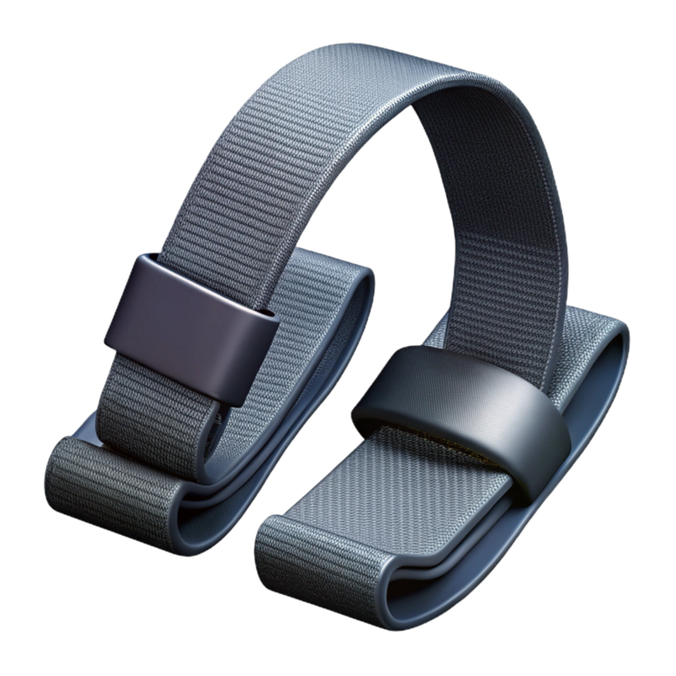 vibrant traditional Lifting Straps Black Nylon Isolated Element exclusive png