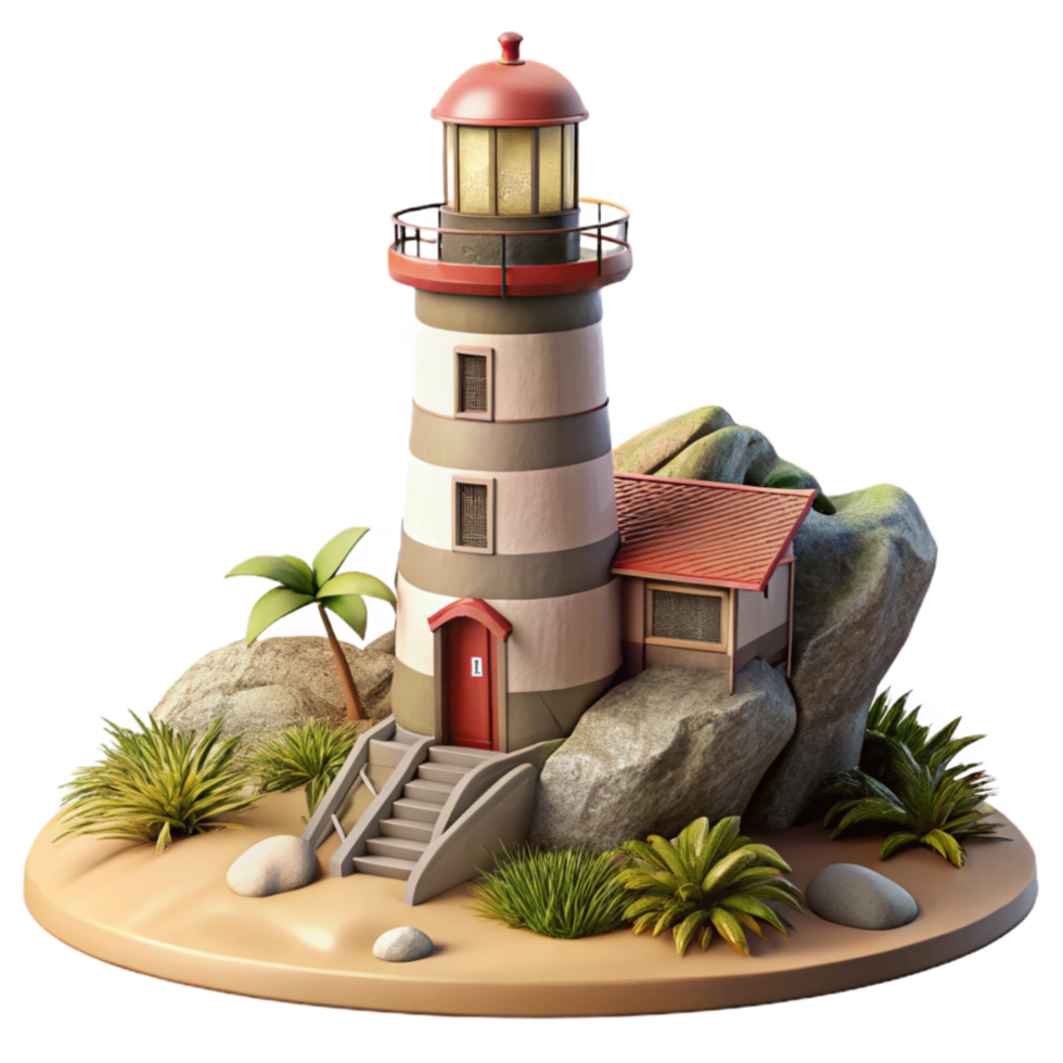extraordinary traditional Lighthouse Coastal Scene Transparent high resolution png