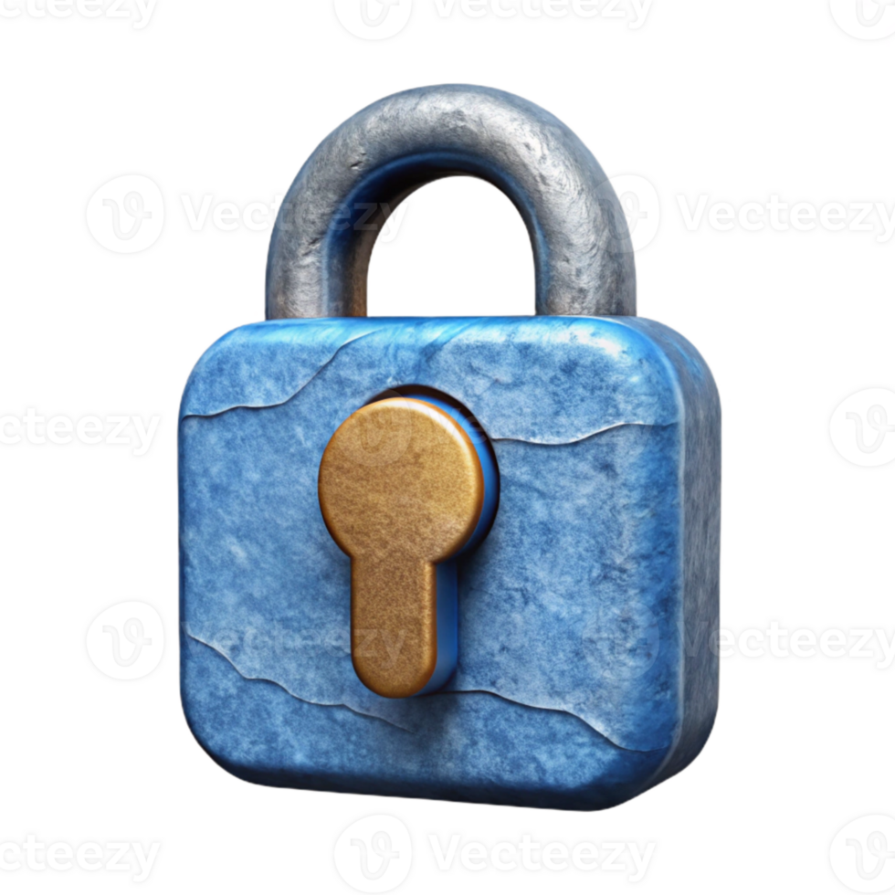 stunning artistic Lock Icon Security Symbol 4K png