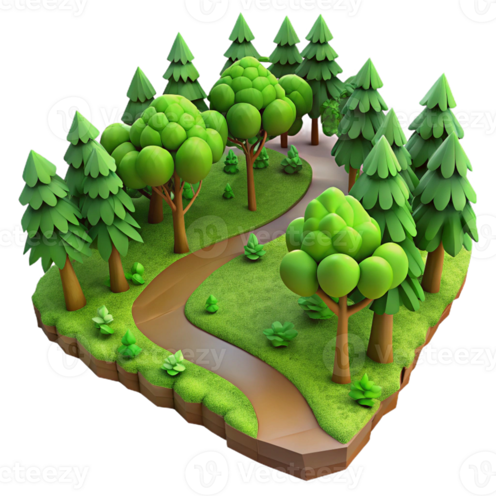 magnificent contemporary Lush Green Forest Path with Sunlight Filtering Through Transparent Background authentic png