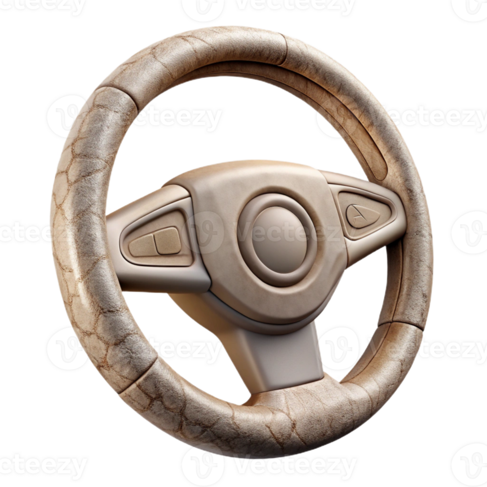 dramatic creative Luxury Car Interior Steering Wheel Cutout Element 4K png