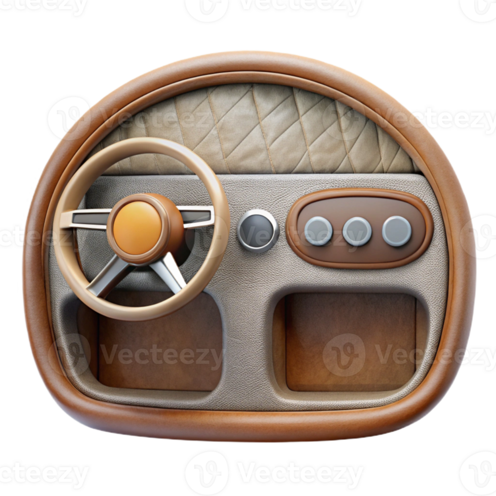 elegant traditional Luxury Car Interior Dashboard Cutout Element high quality png