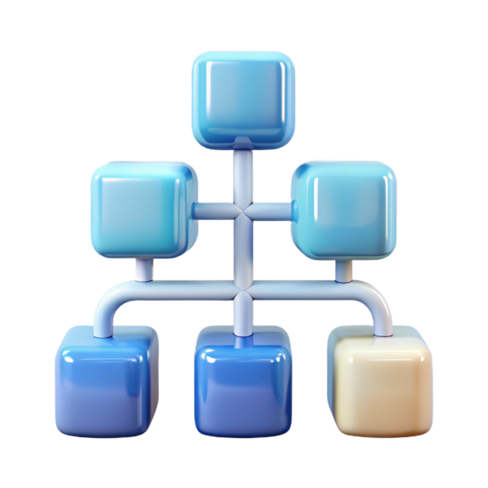 elegant creative Machine Learning Data Flow Diagram Transparent Background original png