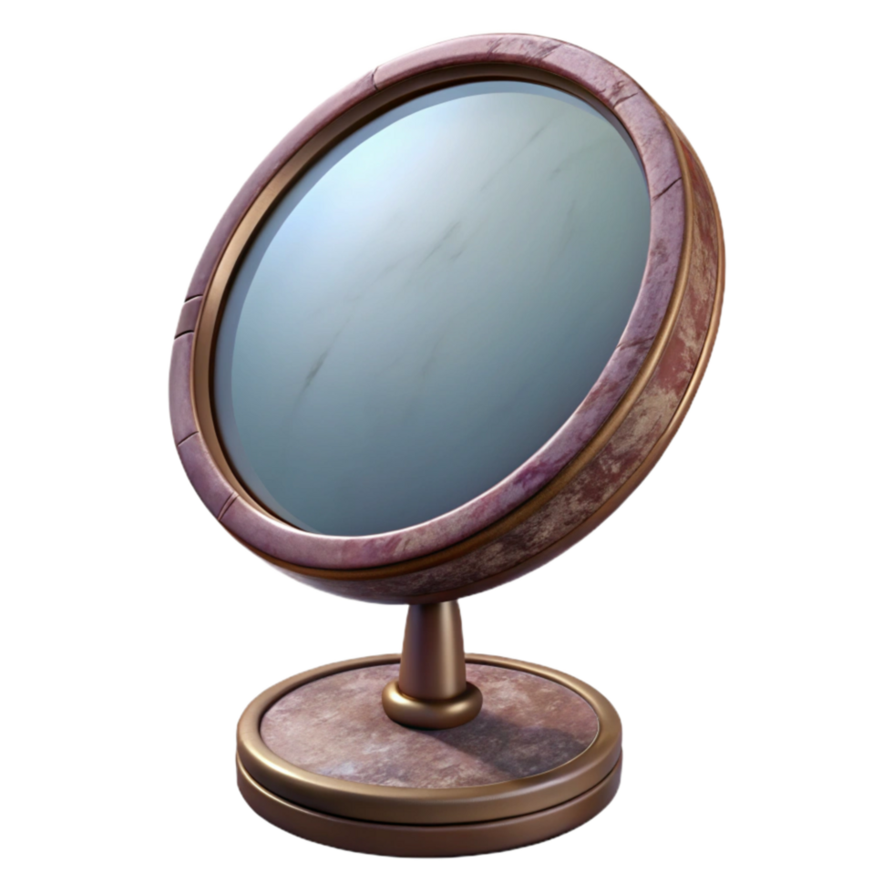 beautiful modern Makeup Mirror Round Shape Isolated high quality png