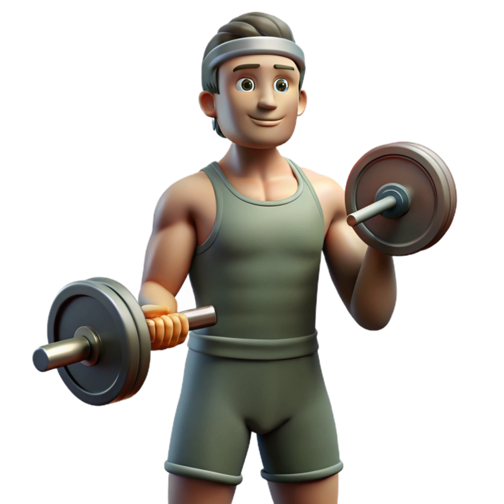 extraordinary rustic Male Athlete Lifting Weights Silhouette Isolated Transparent Background original png