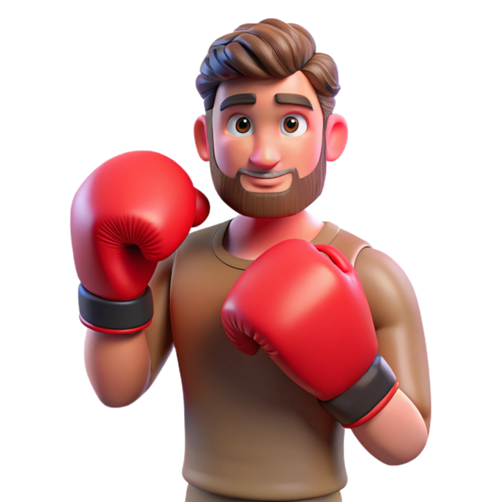 extraordinary creative Man Boxing Gloves Red Color Cutout high resolution png