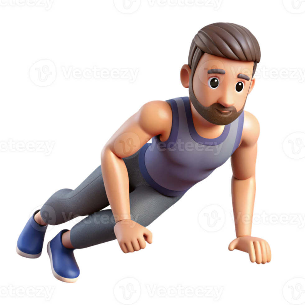elegant modern Man Doing Tricep Dips Isolated Cutout high quality png