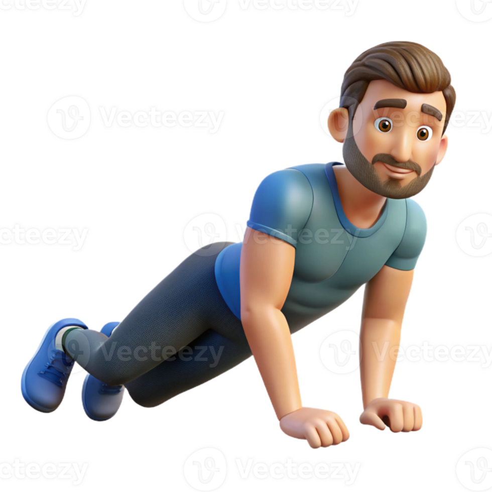 dramatic artistic Man Doing Tricep Dips Isolated Cutout detailed png