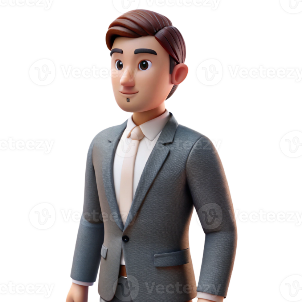 wonderful contemporary Man in Suit Standing Side View Cutout high resolution png