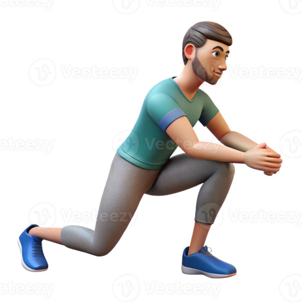 wonderful contemporary Man Stretching Hamstring Side View Transparent Background genuine png