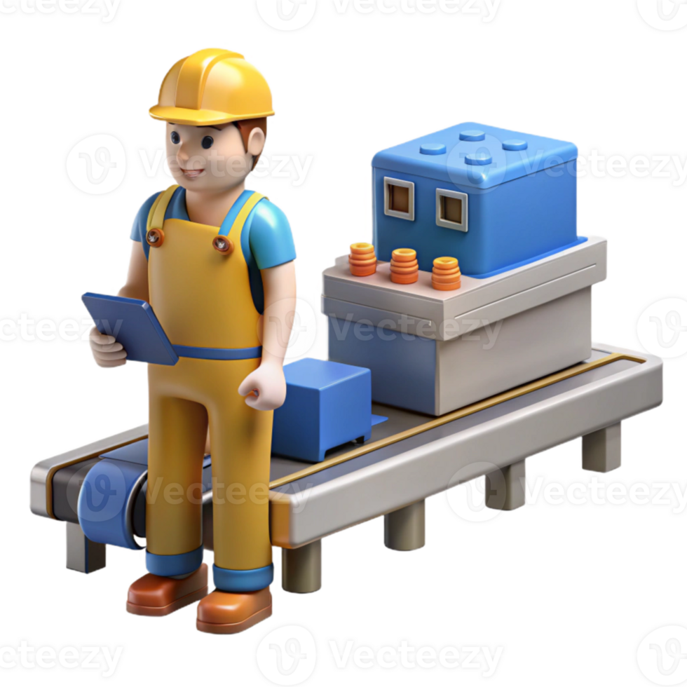 impressive rustic Manufacturing Assembly Line Workers Cutout original png