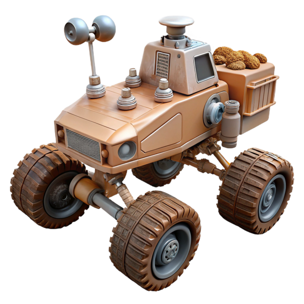 wonderful classic Mars Rover Exploration Vehicle Isolated Transparent Background premium png