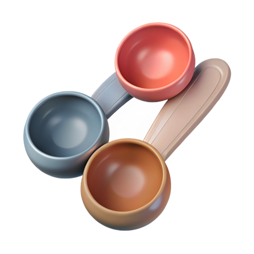 vibrant artistic Measuring Spoons Transparent Background original png
