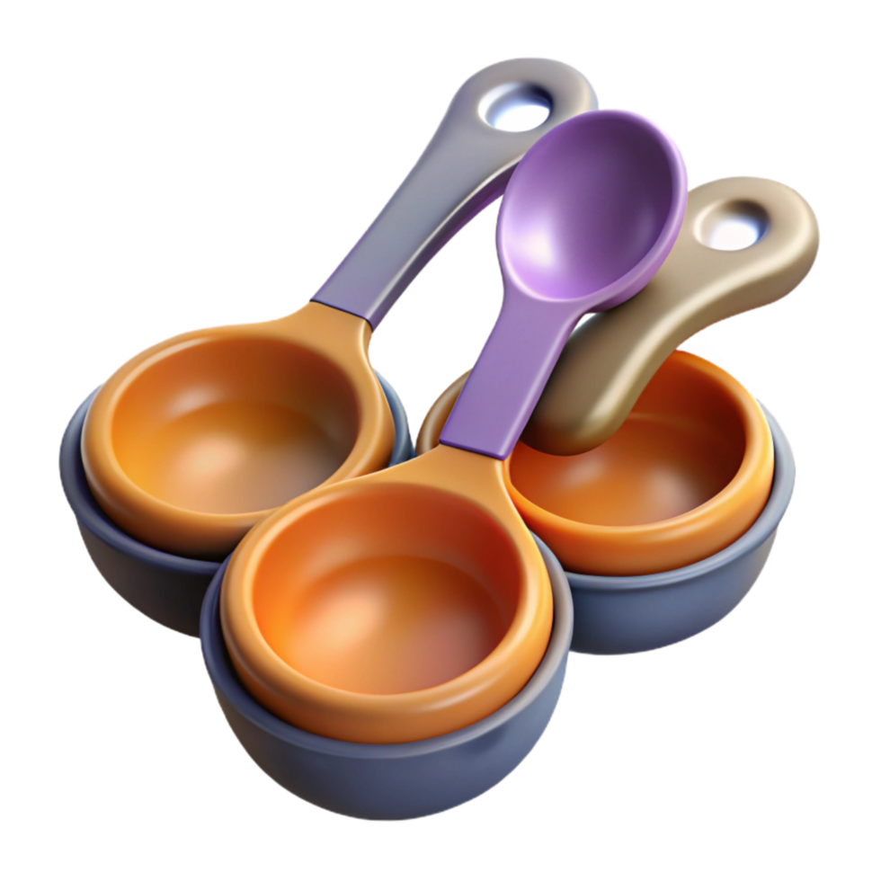 beautiful modern Measuring Spoons Set Cutout authentic png
