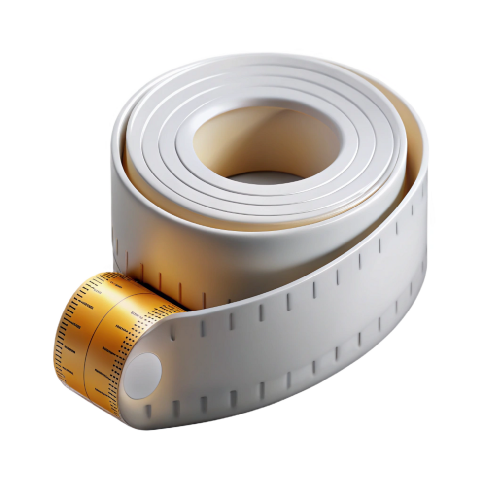 stunning contemporary Measuring Tape Flexible White Metric Isolated Element authentic png