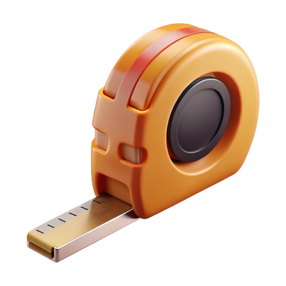 stunning classic Measuring Tape Retracted Transparent Background detailed png