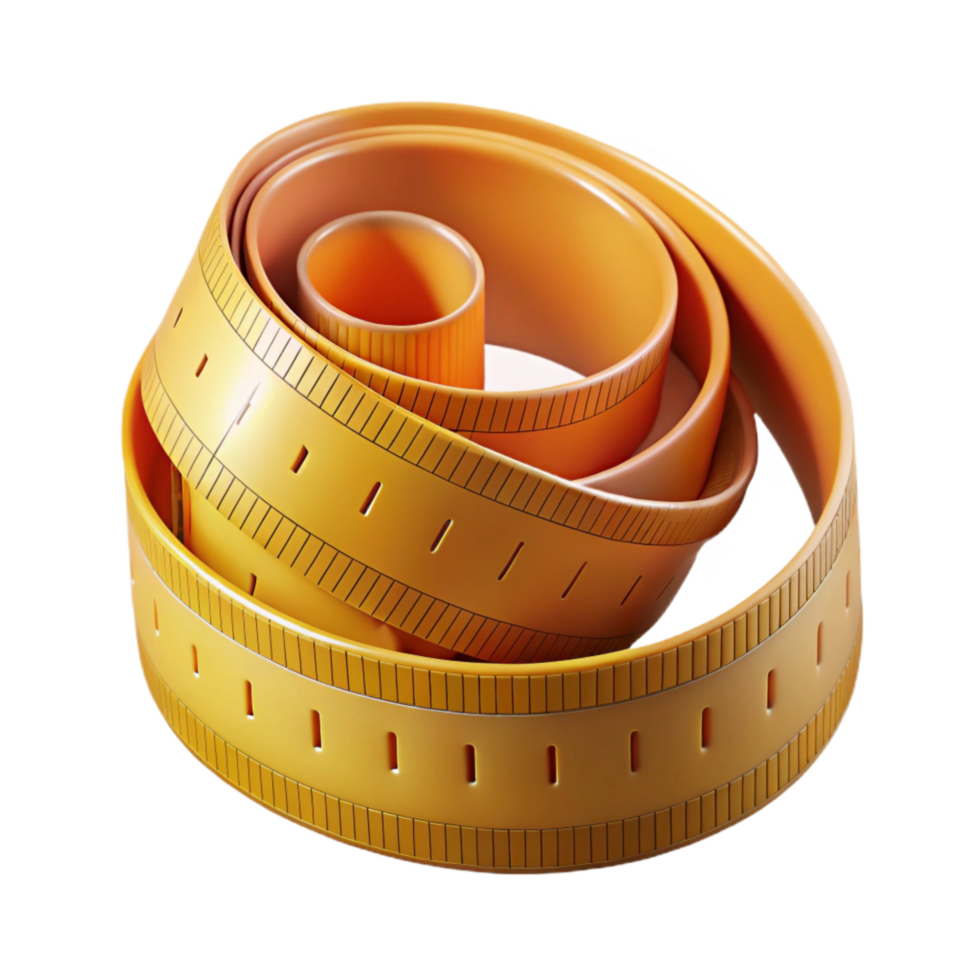 serene classic Measuring Tape Wrapped Around Waist Transparent Element high resolution png