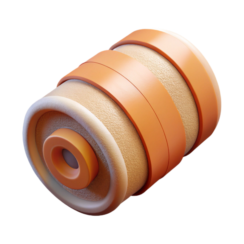 beautiful abstract Medical Bandage Roll Isolated on Transparent Background authentic png
