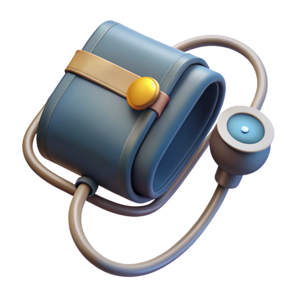 vibrant rustic Medical Blood Pressure Cuff Transparent Background high resolution png