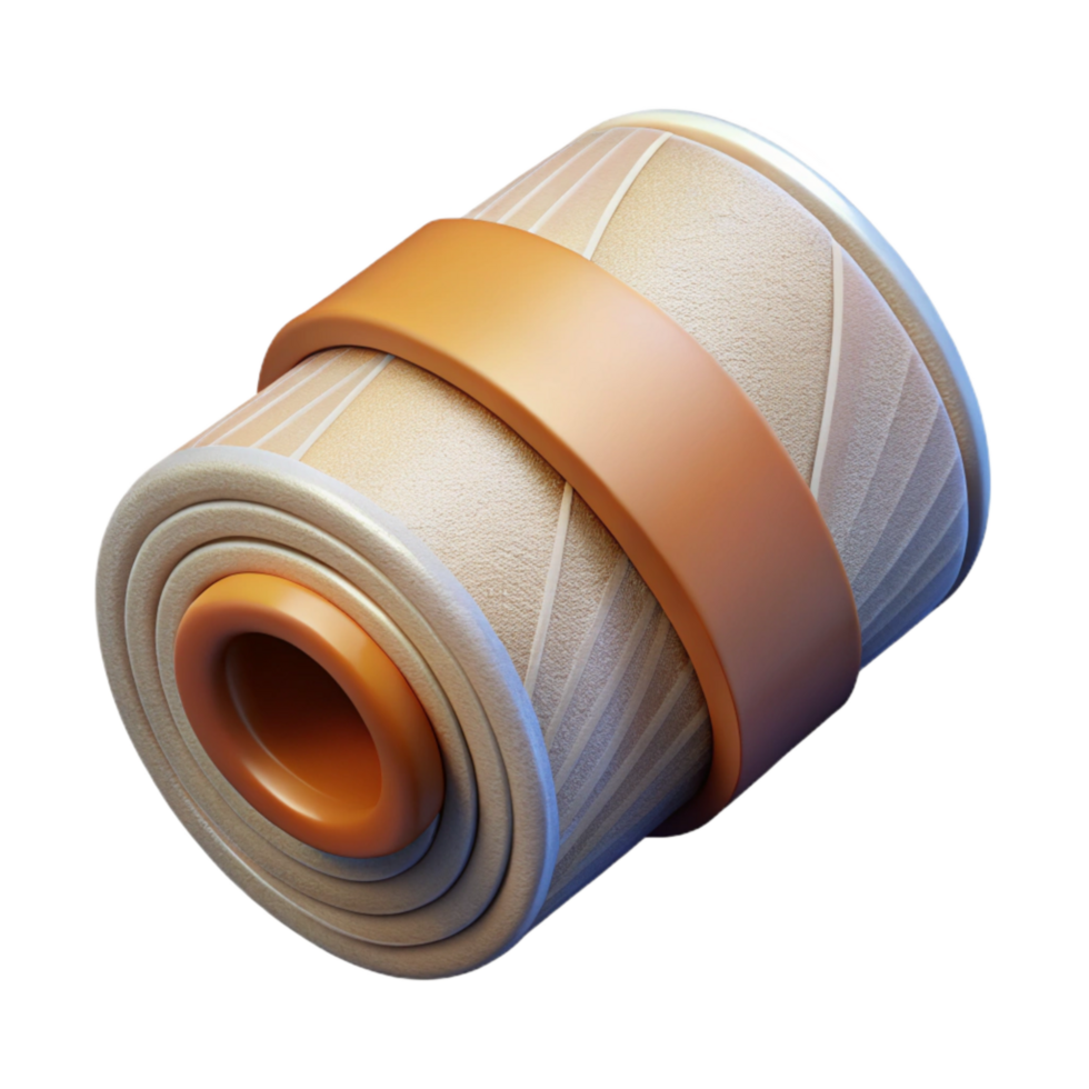 wonderful minimalist Medical Bandage Roll Isolated on Transparent Background 4K png