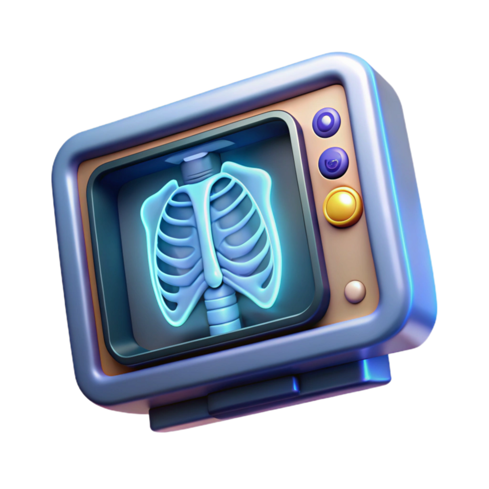 vibrant vintage Medical Imaging Scan X-ray View Isolated Element genuine png