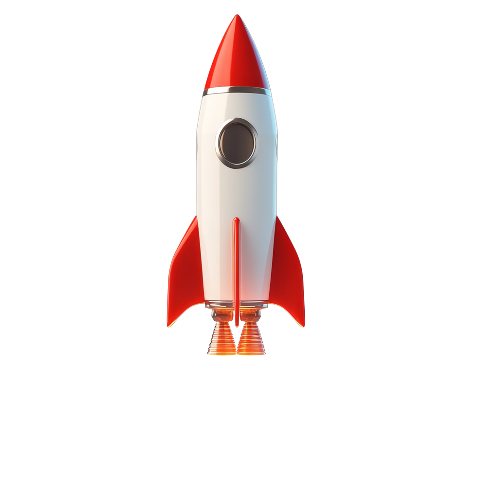 A rocket launches into the cosmos, symbolizing innovation and business growth in space exploration, A rocket going to the moon, Business startup and business growth concept png
