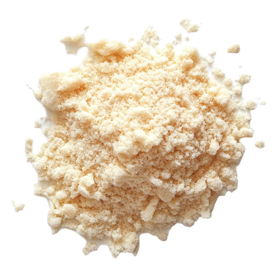 Asafoetida powder on a transparent background capturing its unique texture and color details, asafoetida transparent background png