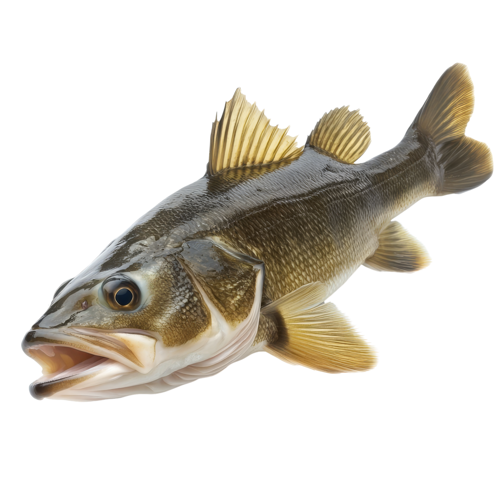 Freshly caught cod fish isolated on a transparent background, showcasing its natural details and colors in vivid clarity, Cod Fish Isolated on transparent background png