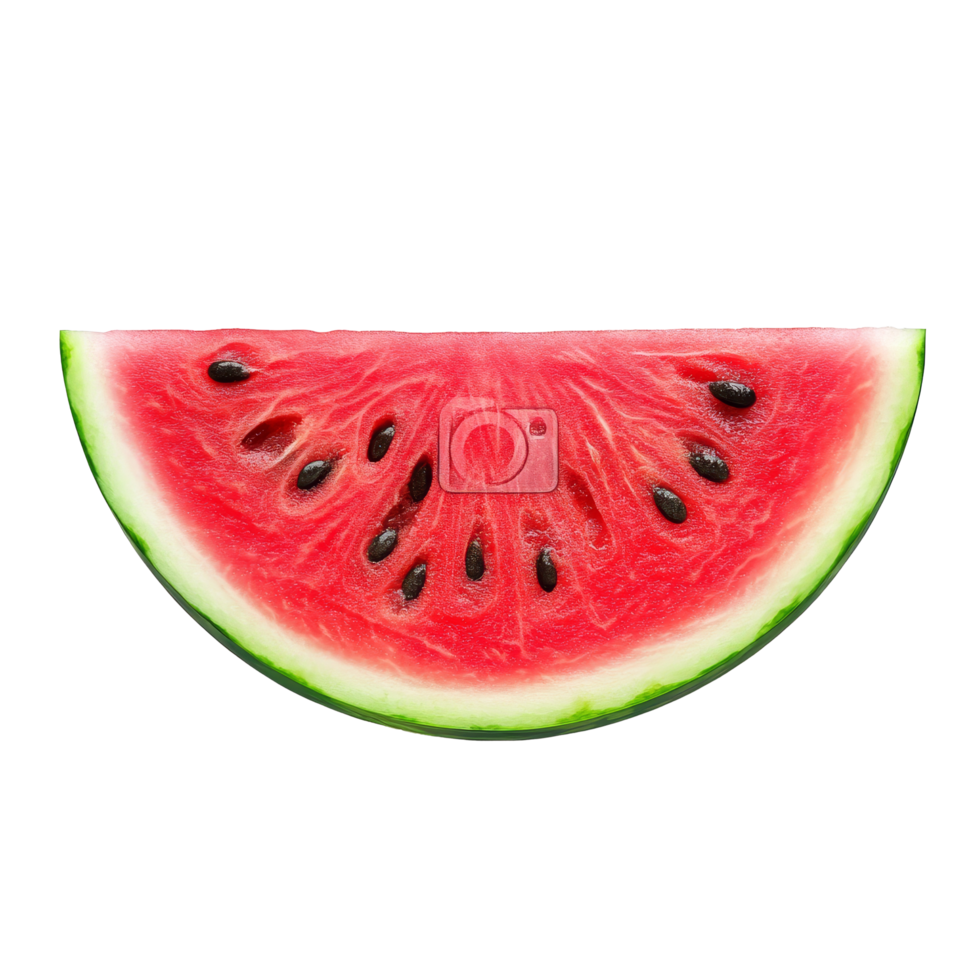 Fresh watermelon slice on a clean transparent background perfect for summer snacks and healthy eating inspiration, watermelon fruit slice on transparent background png