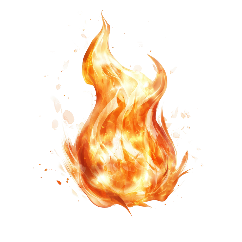 Realistic flame effect on a transparent background showcases vibrant colors and dynamic movement of fire, Realistic fire flame effect transparent background. Fire flame transparent background png