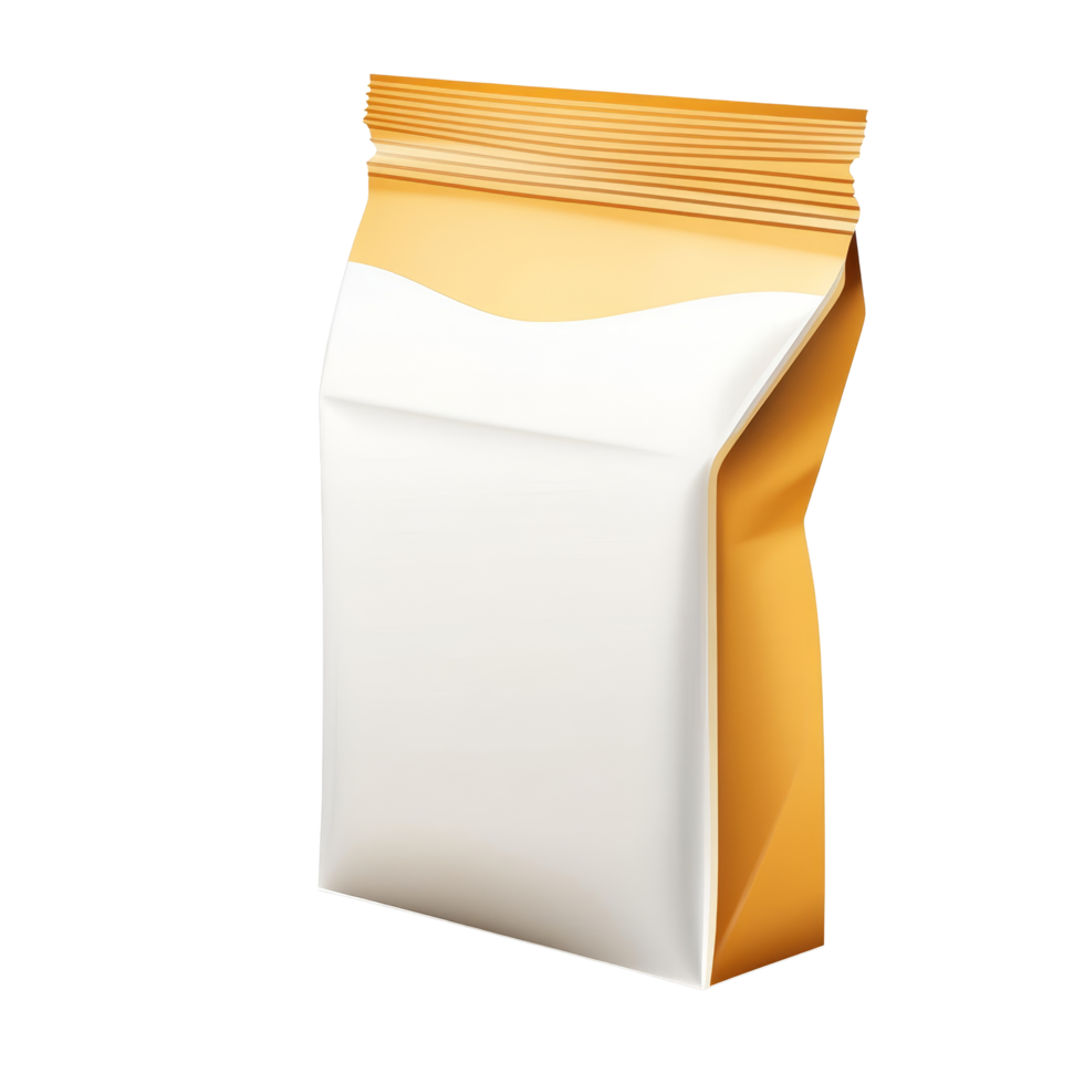 Cut open blank snack packaging with cookies displayed next to it on a clean transparent background showing creative food presentation, Cut open blank snack packaging isolated Stock Illustration png