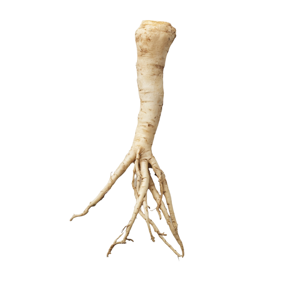 Fresh fingerroot displayed against a clean transparent background showing its unique shape and texture, Fingerroot on transparent background png