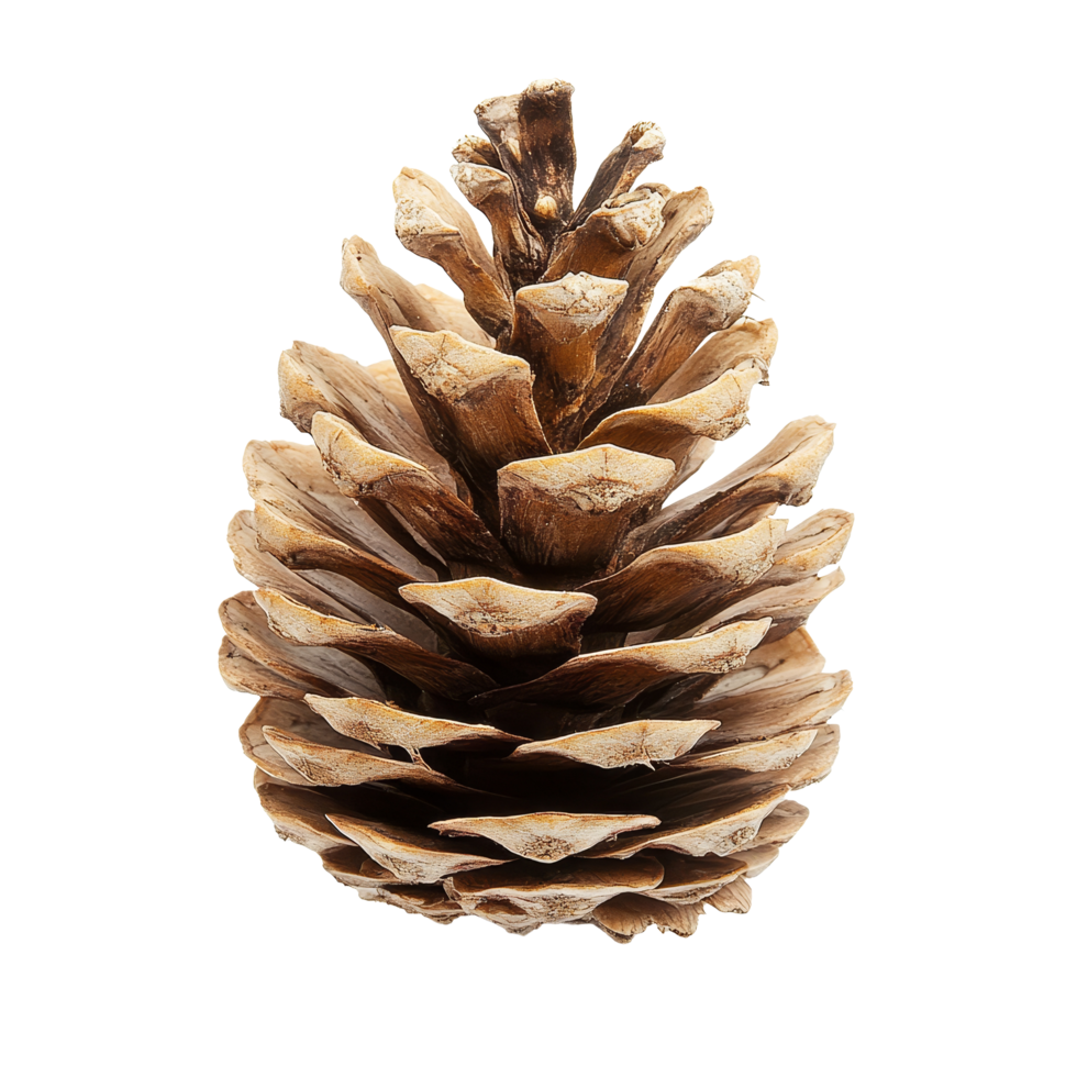 Isolated pine cone resting on a transparent background showcasing its natural texture and form, Pine cone isolated on transparent background png