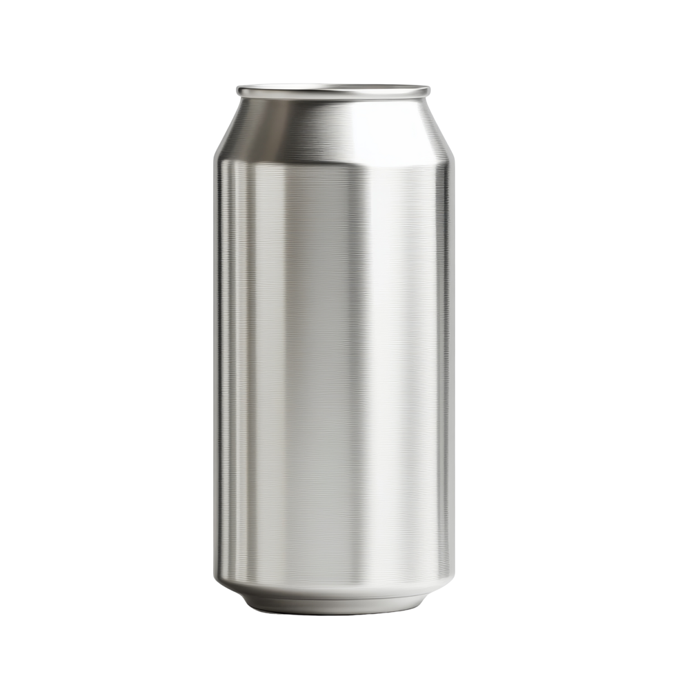 Aluminum soda can mockup on a simple transparent background for design presentation, 330 ml Aluminum Soda Can Mockup on transparent background HighResolution P png